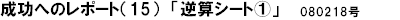 成功へのレポート